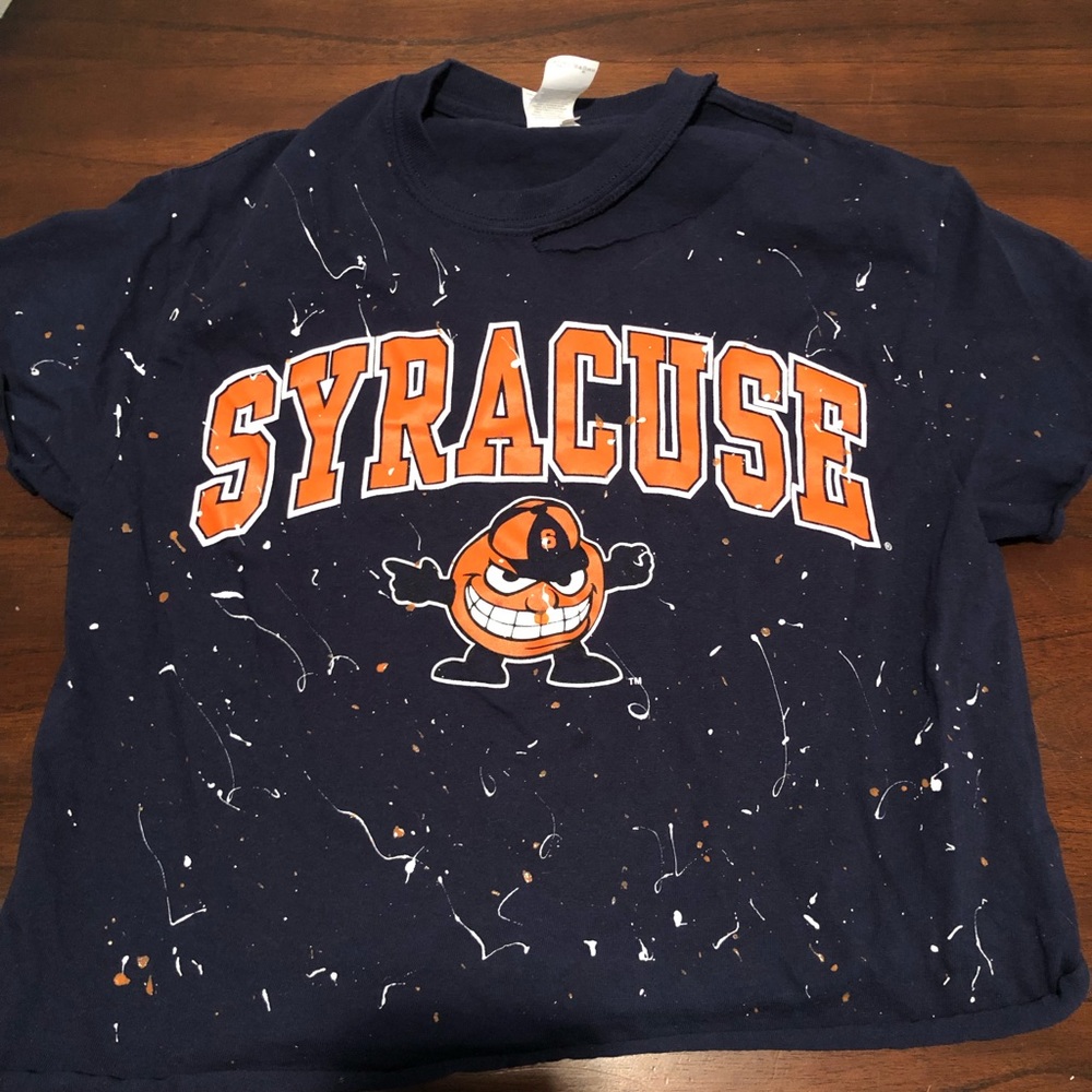 Distressed Trendy Syracuse Top size small